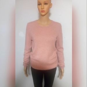 Blush Cashmere Crew Neck Sweater